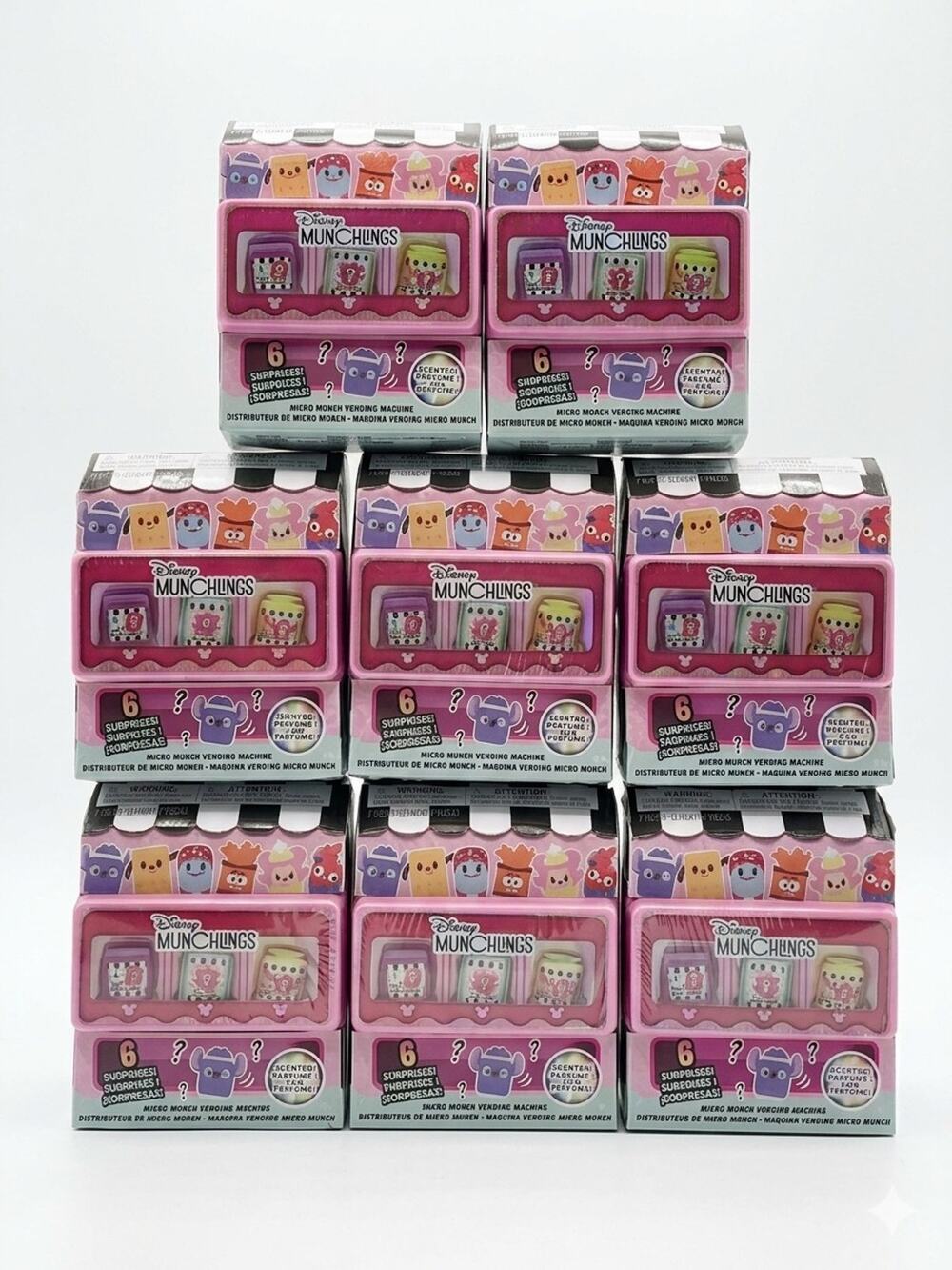 Disney Munchlings Micro Munch Scented Vending Machine Blind Box *Lot of 8* NEW